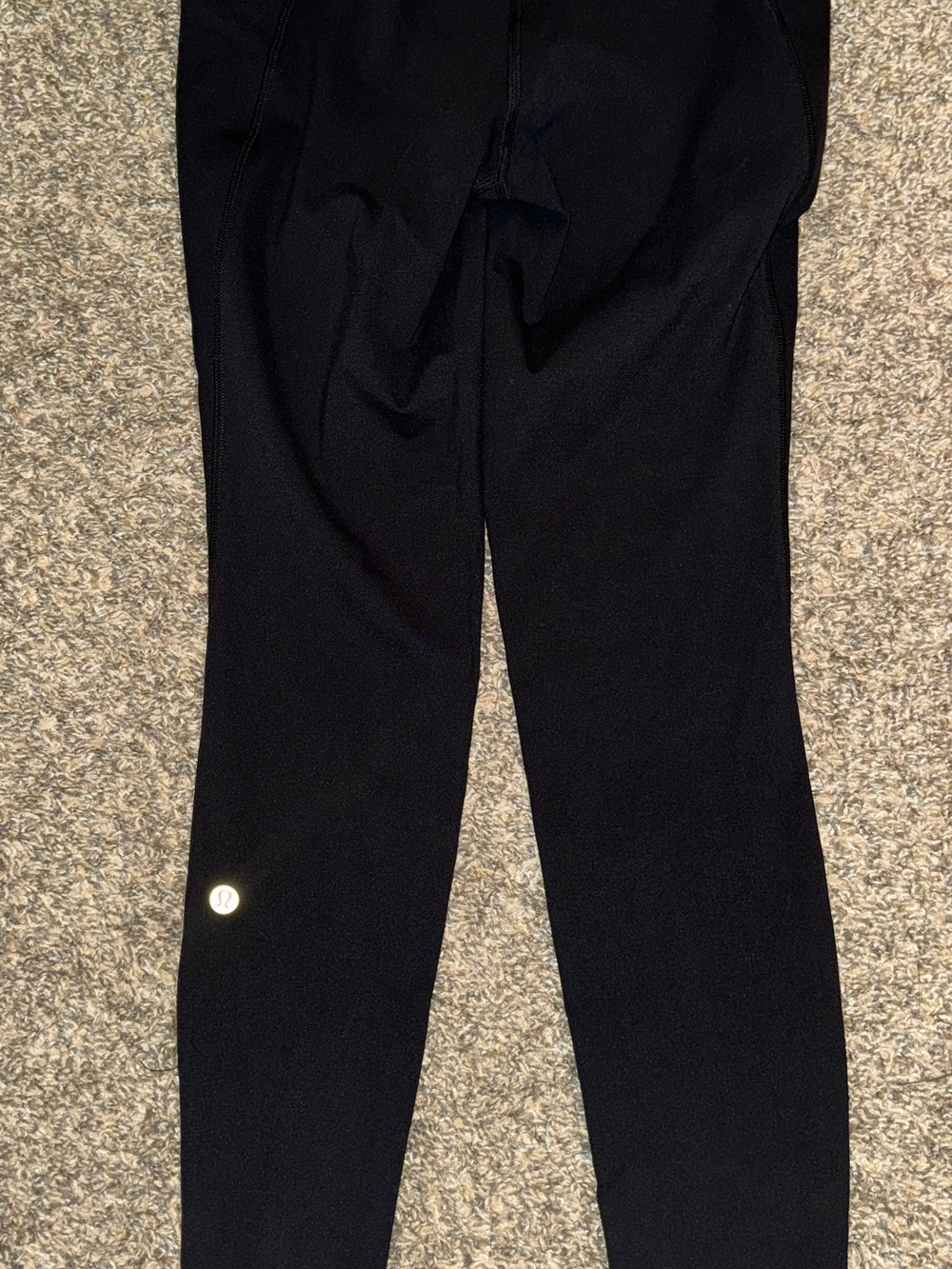 lululemon athletica Black Reflective Logo Leggings